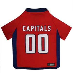 Pets First NHL Dog & Cat Jersey, Washington Capitals, XX-Large