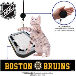 Pets First NHL Hockey Rink Cat Scratcher Toy with Catnip, Boston Bruins  slide 2 of 4
