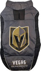 Pets First NHL Las Vegas Knights Dog & Cat Puffer Vest, Large slide 1 of 6