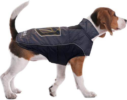 Show full view: Pets First NHL Las Vegas Knights Dog & Cat Puffer Vest, Large slide 6 of 6