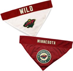Pets First NHL Minnesota Wild Reversible Dog & Cat Bandana, Large/X-Large