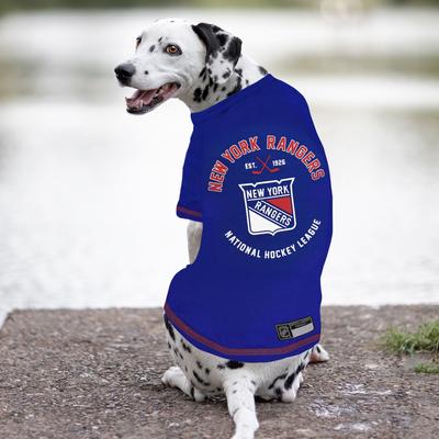 Show full view: Pets First NHL New York Rangers Dog & Cat T-Shirt, Large slide 4 of 5