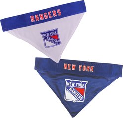 Pets First NHL New York Rangers Reversible Dog & Cat Bandana, Large/X-Large