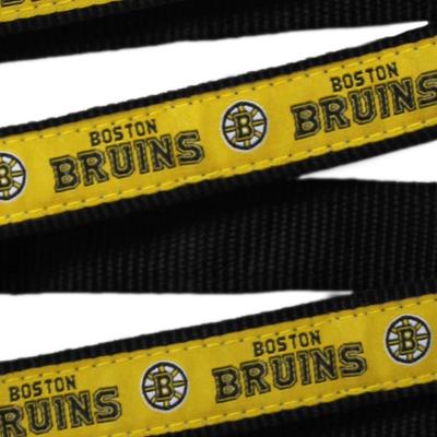Show full view: Pets First NHL Nylon Dog Leash, Boston Bruins, Medium: 4-ft long, 5/8-in wide slide 3 of 4