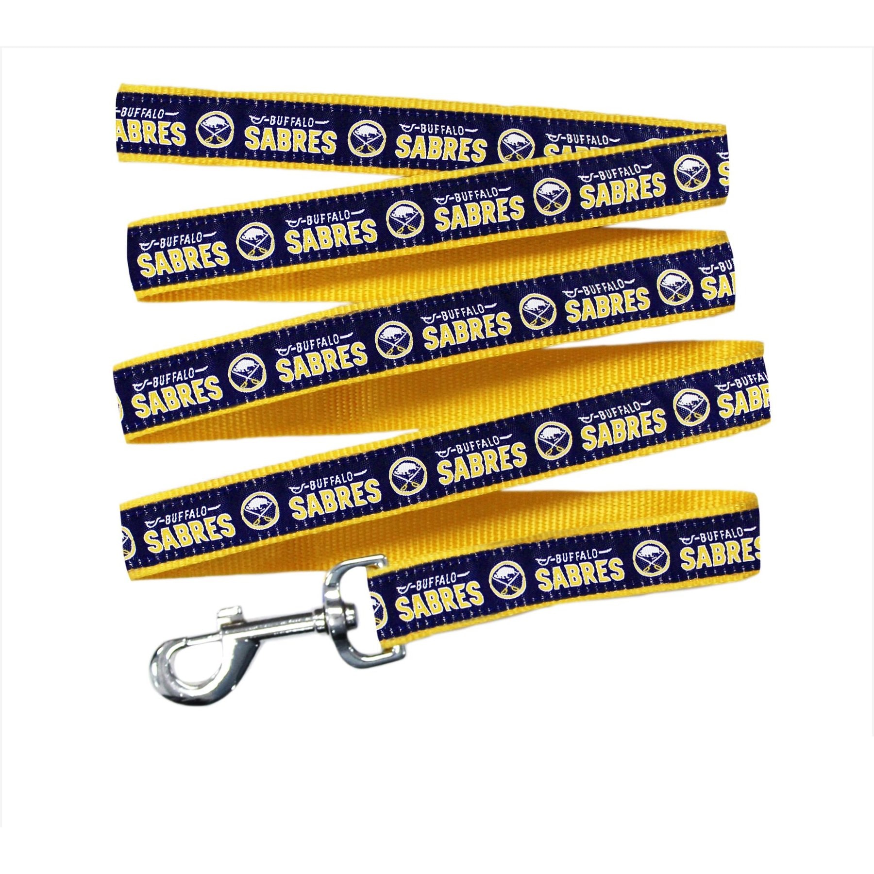 Pets First NHL Nylon Dog Leash, Buffalo Sabres, Medium: 4-ft long, 5/8-in wide