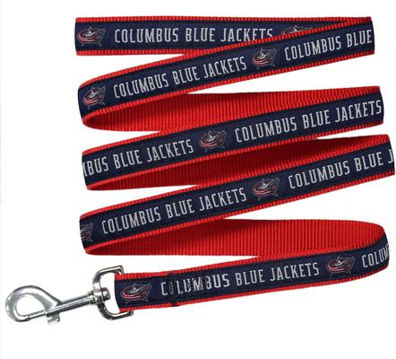 Show full view: Pets First NHL Nylon Dog Leash, Columbus Blue Jackets, Large: 6-ft long, 1-in wide slide 4 of 4