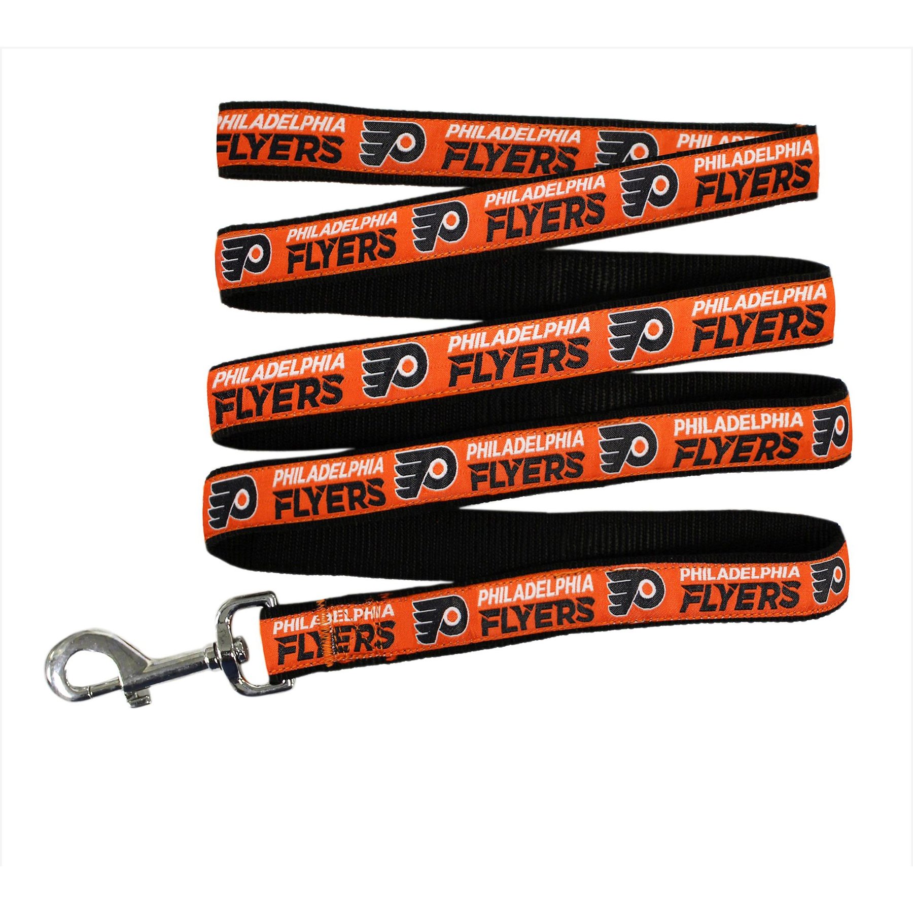 Pets First NHL Nylon Dog Leash, Philadelphia Flyers, Medium: 4-ft long, 5/8-in wide