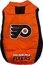 Pets First NHL Philadelphia Flyers Dog & Cat Puffer Vest, Large