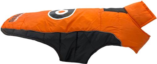 Show full view: Pets First NHL Philadelphia Flyers Dog & Cat Puffer Vest, Small slide 3 of 6