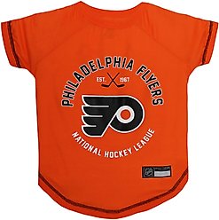 Pets First NHL Philadelphia Flyers Dog & Cat T-Shirt, Medium slide 1 of 5