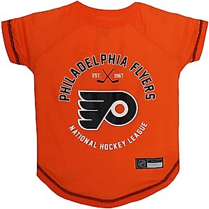 Pets First NHL Philadelphia Flyers Dog & Cat T-Shirt, Medium