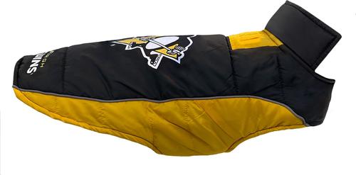 Show full view: Pets First NHL Pittsburgh Penguins Dog & Cat Puffer Vest, Large slide 4 of 7