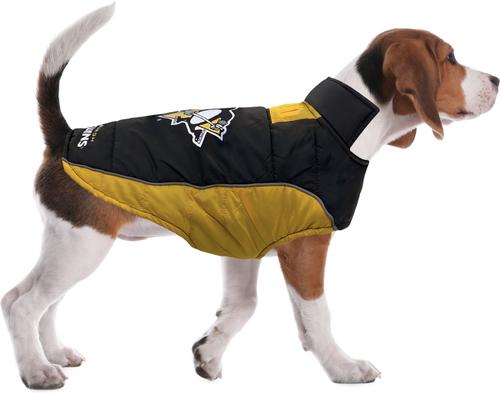 Show full view: Pets First NHL Pittsburgh Penguins Dog & Cat Puffer Vest, Large slide 7 of 7