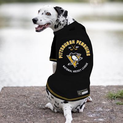 Show full view: Pets First NHL Pittsburgh Penguins Dog & Cat T-Shirt, X-Small slide 6 of 6