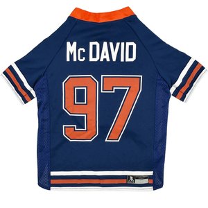 Pets First NHL Player Dog Jersey, Large, Connor McDavid