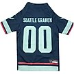 Show in main carousel: Pets First NHL Seattle Kraken Dog & Cat Jersey, XX-Large slide 1 of 5