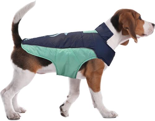 Show full view: Pets First NHL Seattle Kraken Dog & Cat Puffer Vest, Small slide 5 of 6