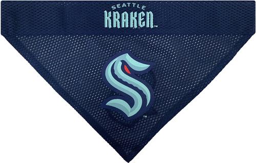Show full view: Pets First NHL Seattle Kraken Reversible Dog & Cat Bandana, Large/X-Large slide 3 of 5