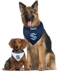 Pets First NHL Seattle Kraken Reversible Dog & Cat Bandana, Small/Medium slide 2 of 5