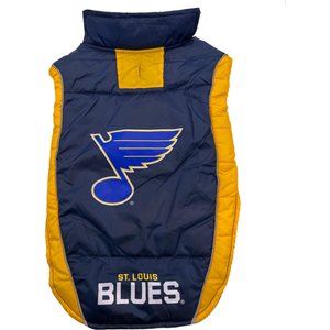 Pets First NHL St.Louis Blues Dog & Cat Puffer Vest, Small