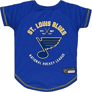 Pets First NHL St.Louis Blues Dog & Cat T-Shirt, Small