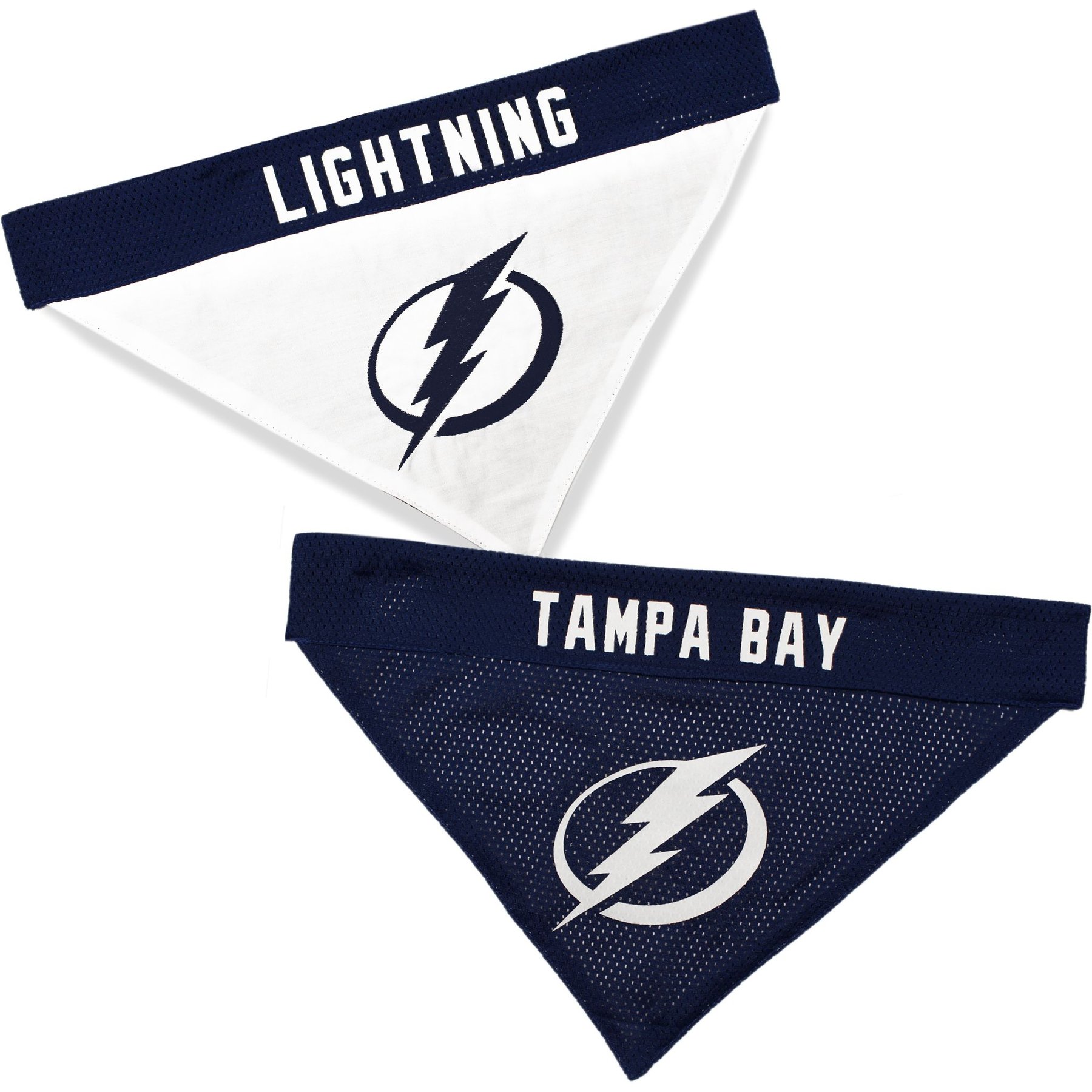 Pets First NHL Tampa Bay Lightning Reversible Dog & Cat Bandana, Large/X-Large