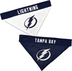 Pets First NHL Tampa Bay Lightning Reversible Dog & Cat Bandana, Small/Medium