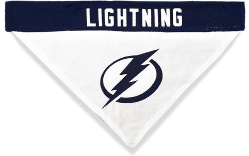 Show full view: Pets First NHL Tampa Bay Lightning Reversible Dog & Cat Bandana, Small/Medium slide 2 of 5