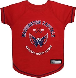 Pets First NHL Washington Capitals Dog & Cat T-Shirt, Large