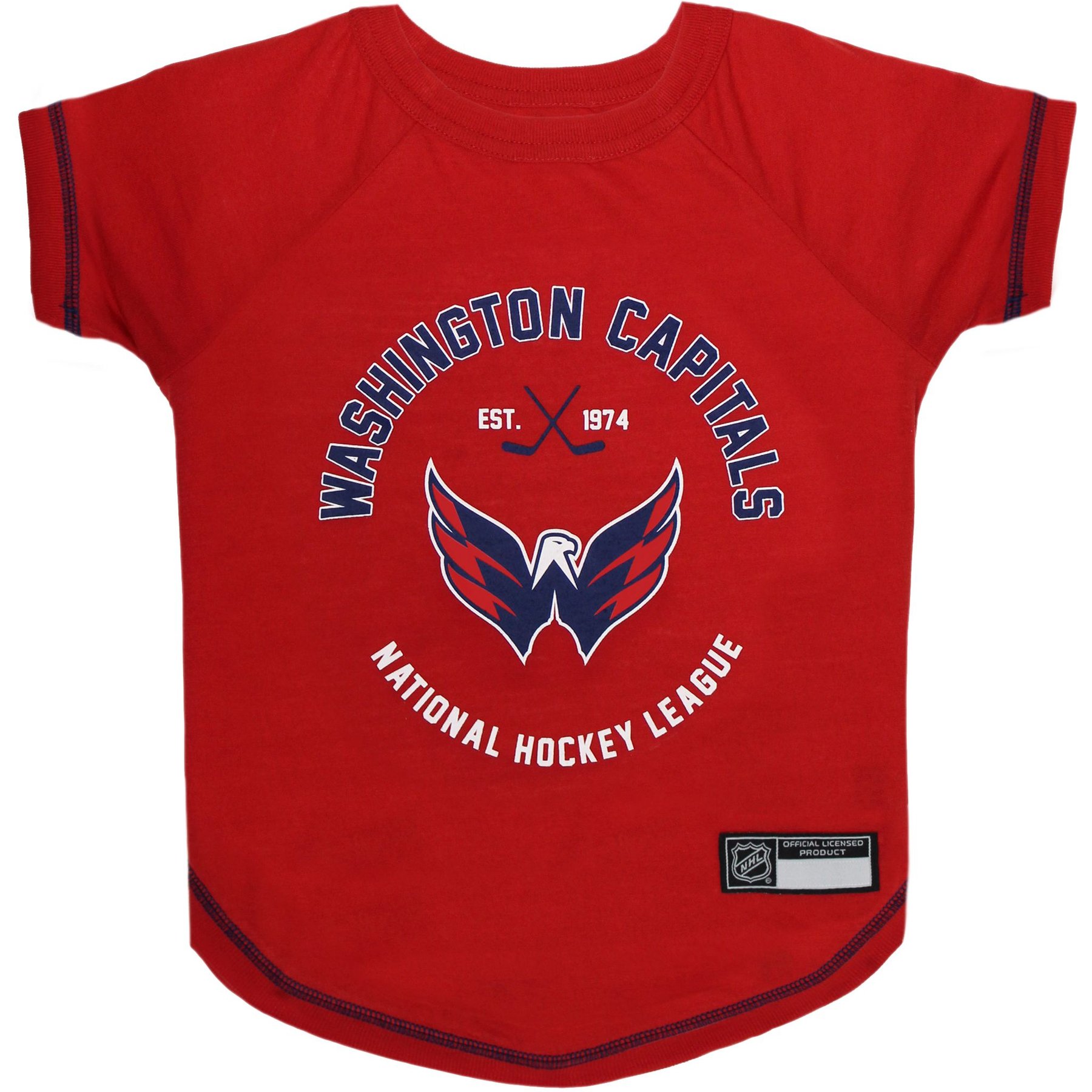 Pets First NHL Washington Capitals Dog & Cat T-Shirt, Medium