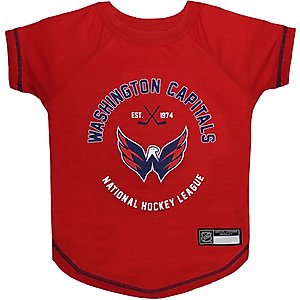 Pets First NHL Washington Capitals Dog & Cat T-Shirt, Small