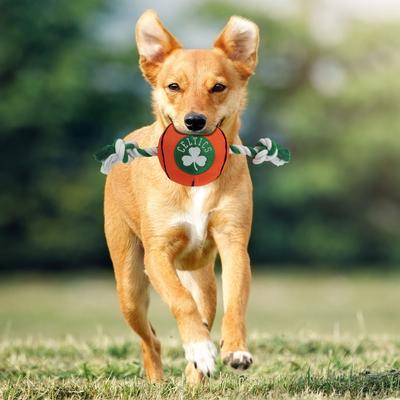 Show full view: Pets First NBA Basketball Tough Squeaky Plush Dog Chew Toy, Boston Celtics slide 3 of 6