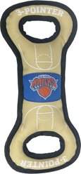 Pets First Nylon Court Tough Squeaky Dog Chew Toy, New York Knicks
