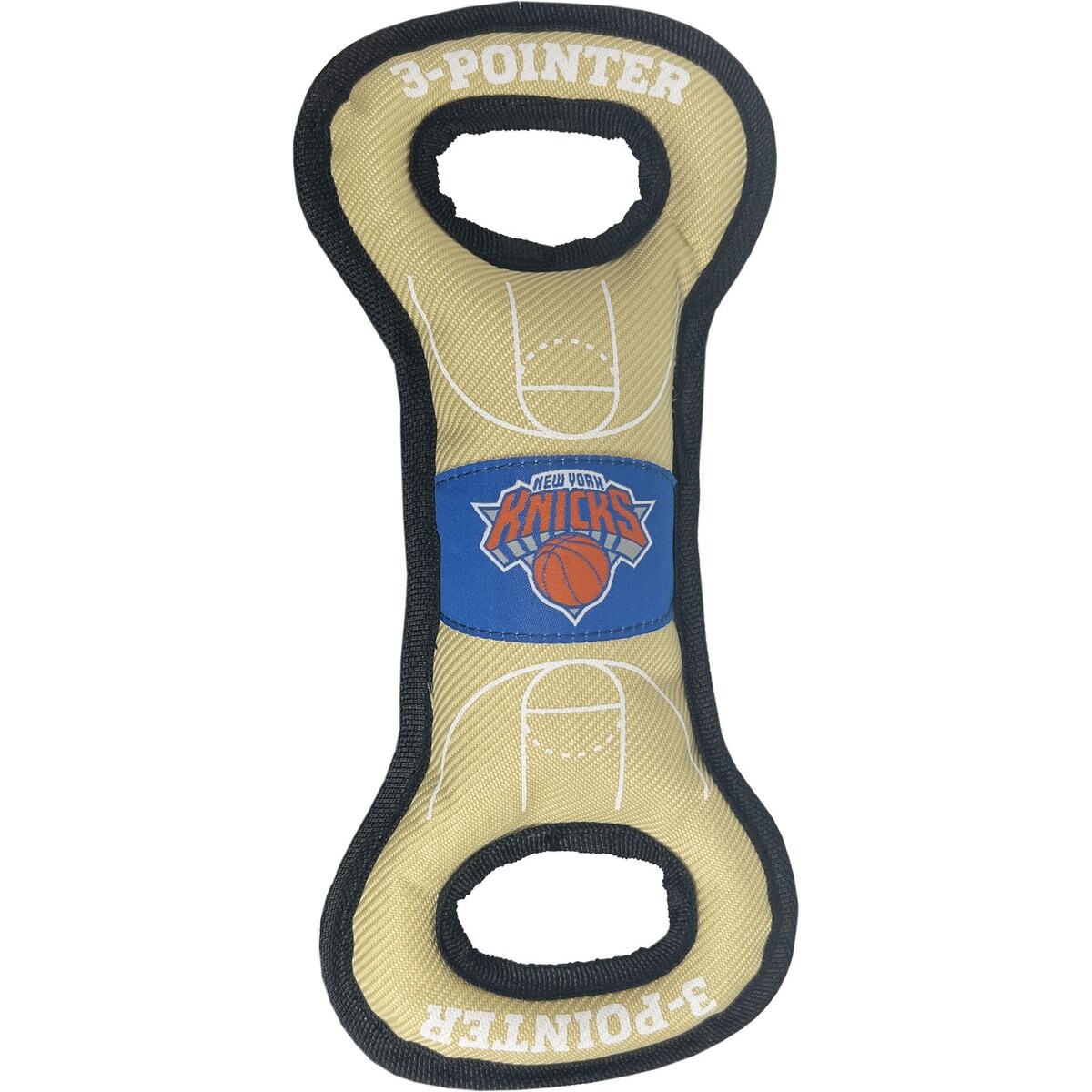 Pets First Nylon Court Tough Squeaky Dog Chew Toy, New York Knicks