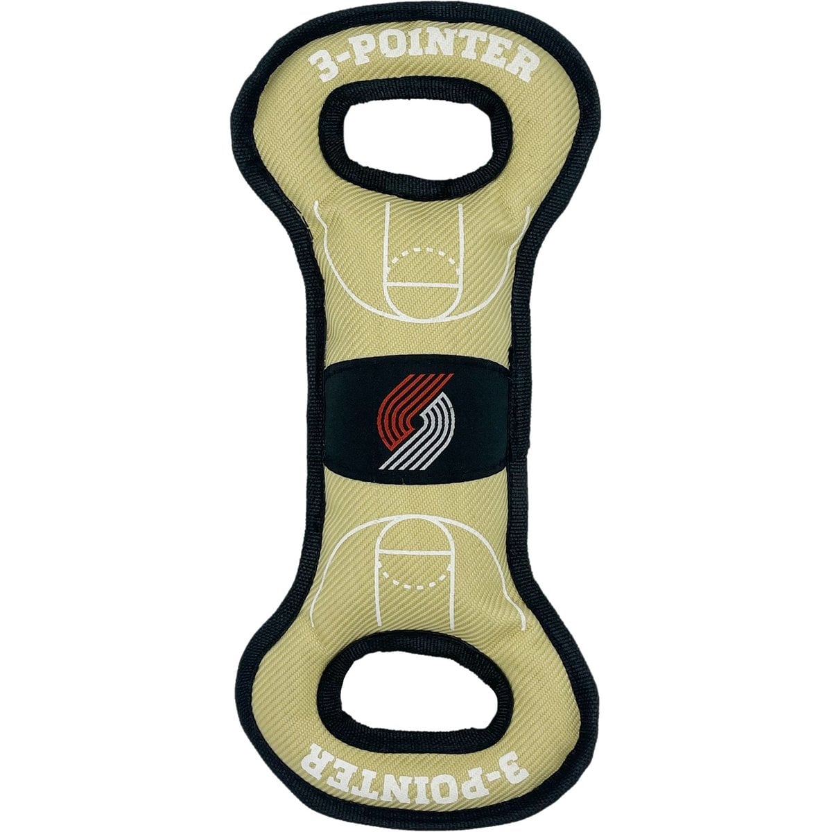 Pets First Nylon Court Tough Squeaky Dog Chew Toy, Portland Trail Blazers