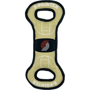 Pets First Nylon Court Tough Squeaky Dog Chew Toy, Portland Trail Blazers