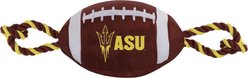 Pets First Nylon Football Tough Squeaky Dog Chew Toy, Arizona State slide 1 of 5