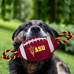 Pets First Nylon Football Tough Squeaky Dog Chew Toy, Arizona State slide 2 of 5