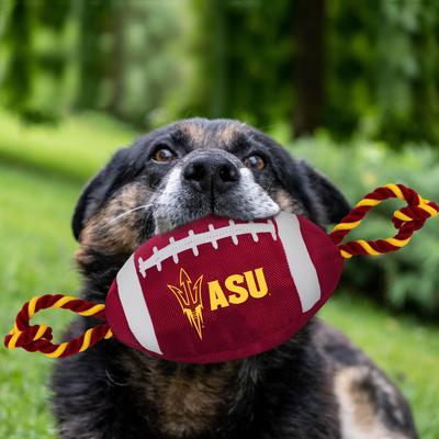 Show full view: Pets First Nylon Football Tough Squeaky Dog Chew Toy, Arizona State slide 2 of 6