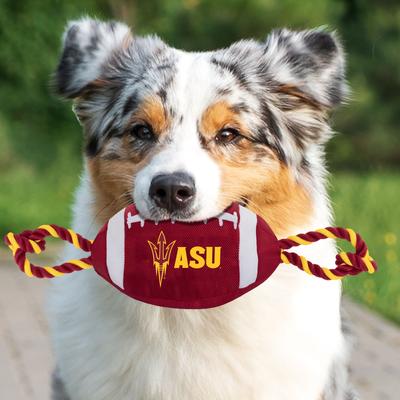 Show full view: Pets First Nylon Football Tough Squeaky Dog Chew Toy, Arizona State slide 4 of 6