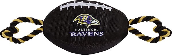 Show full view: Pets First Nylon Football Tough Squeaky Dog Chew Toy, Baltimore Ravens slide 1 of 6