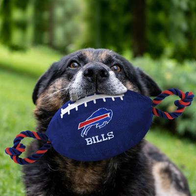 Show full view: Pets First Nylon Football Tough Squeaky Dog Chew Toy, Buffalo Bills slide 2 of 6