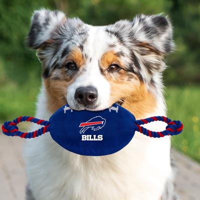 Show full view: Pets First Nylon Football Tough Squeaky Dog Chew Toy, Buffalo Bills slide 4 of 6