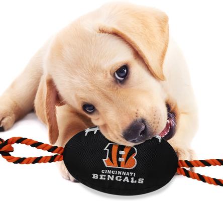 Show full view: Pets First Nylon Football Tough Squeaky Dog Chew Toy, Cincinnati Bengals slide 4 of 7