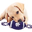 Show in main carousel: Pets First Nylon Football Tough Squeaky Dog Chew Toy, Kansas State slide 3 of 6