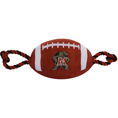 Pets First Pets First Nylon Football Tough Squeaky Dog Chew Toy, Maryland