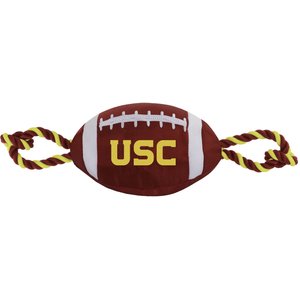 Pets First Nylon Football Tough Squeaky Dog Chew Toy, USC