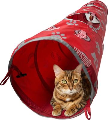 Show full view: Pets First Ohio State Buckeyes Cat Tunnel Toy with Catnip slide 10 of 10