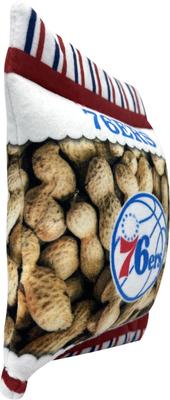 Show full view: Pets First Peanut Bag Squeaky Dog Chew Toy, 76ers slide 2 of 6