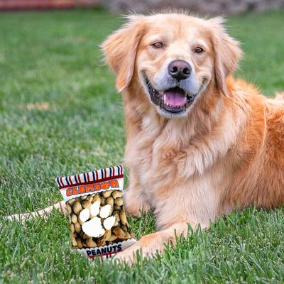 Show full view: Pets First Peanut Bag Squeaky Dog Chew Toy, Clemson slide 4 of 6